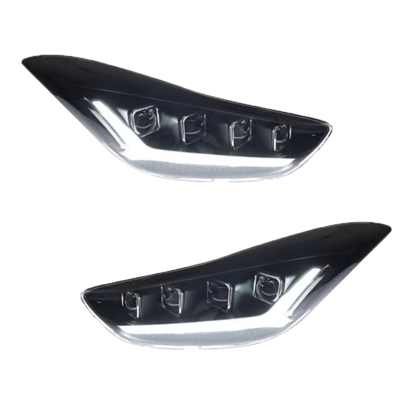 Car Headlight Compatible With Hyundai For Elantra 2012 2013 2014 2015 2016 2017 Headlights Front Light DRL Head Lamp Turn Signal Dynamic Projector Lens