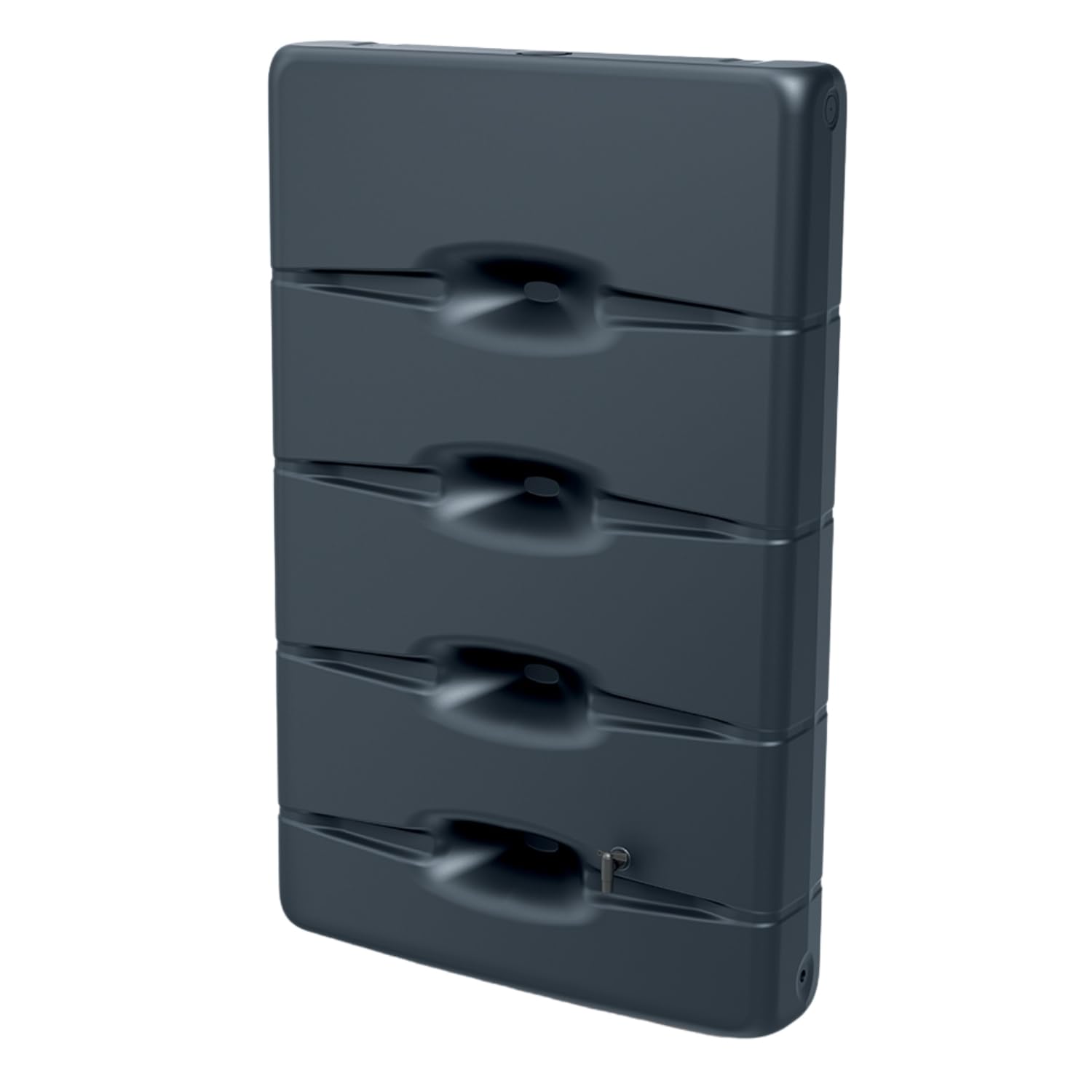 B&Q -  Water Butt Rainwater Collector Wall Mounted Tank 400L Flat Slim Container Anthracite