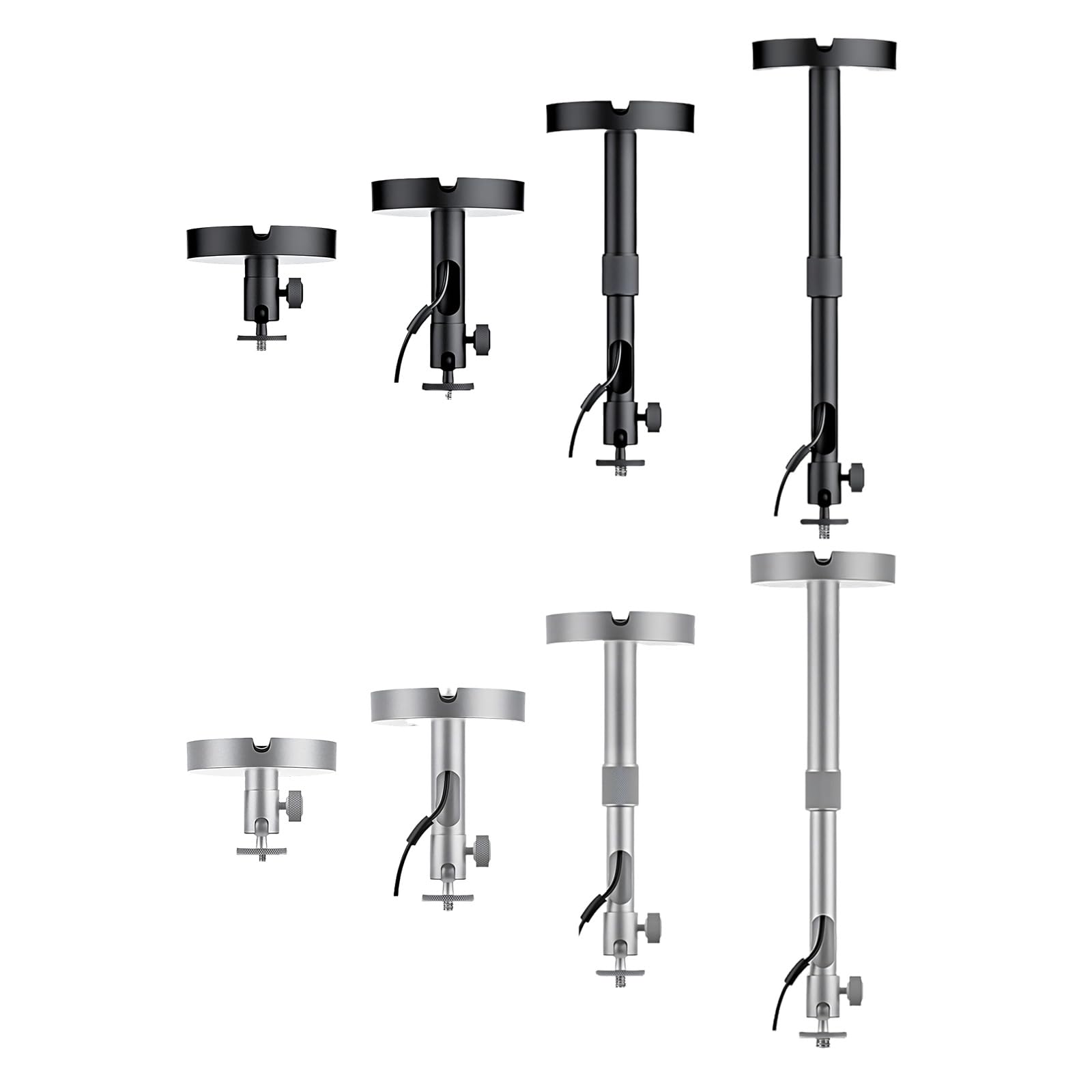 Supporto da soffitto in metallo resistente con testa a sfera e filettatura da 1/10 cm, per vari modelli di montaggio a soffitto per proiettore