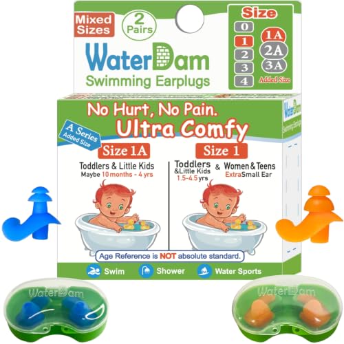 WaterDam A-Series Swimming Ear Plugs