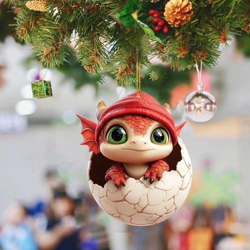 Colgante acrílico único y decorado con patrones y diámetro de cinta, adecuado para decoración de interiores y exteriores, decoración de fiestas de vacaciones (A, talla única)