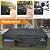 STARTWO Patio Furniture Covers Waterproof, Outdoor Furniture Set Cover for 7-12 Seats Sectional Sofa Table Chiars Anti-UV Tear-Resistant 500D Heavy Duty,110"x84"x28", Black