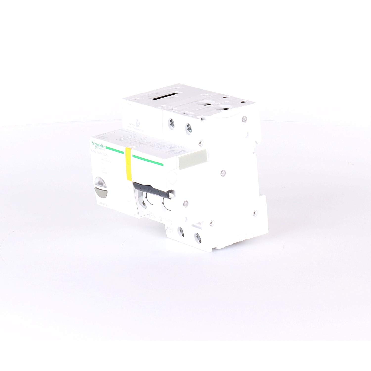 Schneider Electric A9C61225 Reflex iC60N Interruptor Automático con Telemando, Ti24, 25A, 2P, Curva B, 84mm x 81mm x 77mm, Blanco