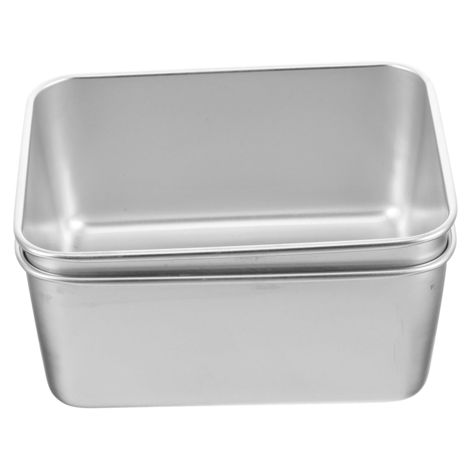 Hemoton 2Pcs Stainless Steel Camping Bowls Lightweight Rectangle Outdoor for Soup Picnic and Travel Durable Material Compact Design Easy to Carry