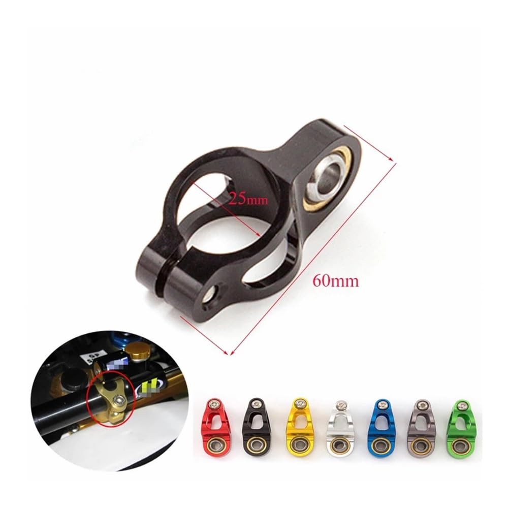Stuurdemperstabilisator voor motorfietsen Universal Motorcycle Verstelbare Stuurdemper Stabilizer Voor Yamaha Voor MT-10 Voor MT-07 Voor MT-09 Stuurstabilisatoren (Color : Silver