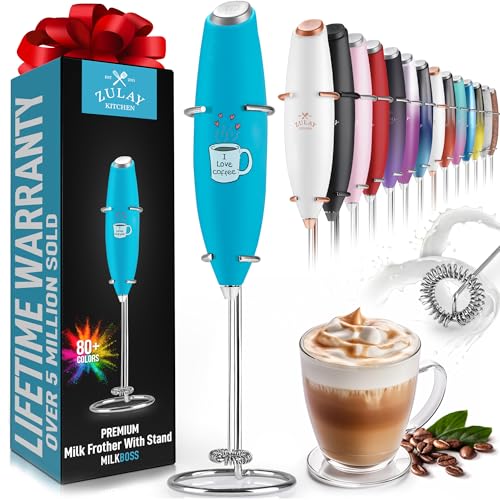 Zulay FrothMate Powerful Milk Frother for Coffee - Portable &