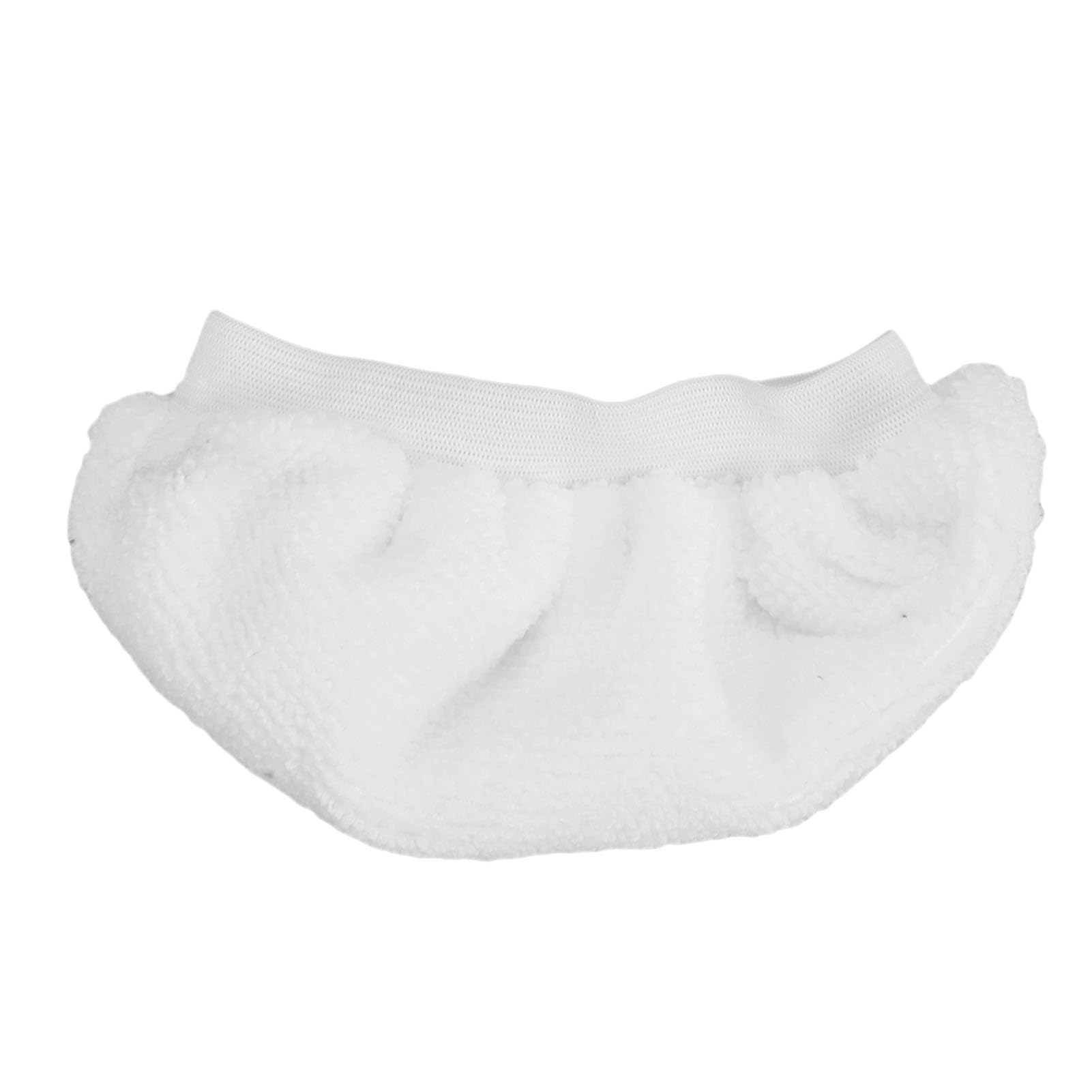 4 Pack Accessoires de Nettoyage à la Vapeur en Microfibre Compatibles avec la Plupart des Nettoyeurs à Vapeur (Blanc