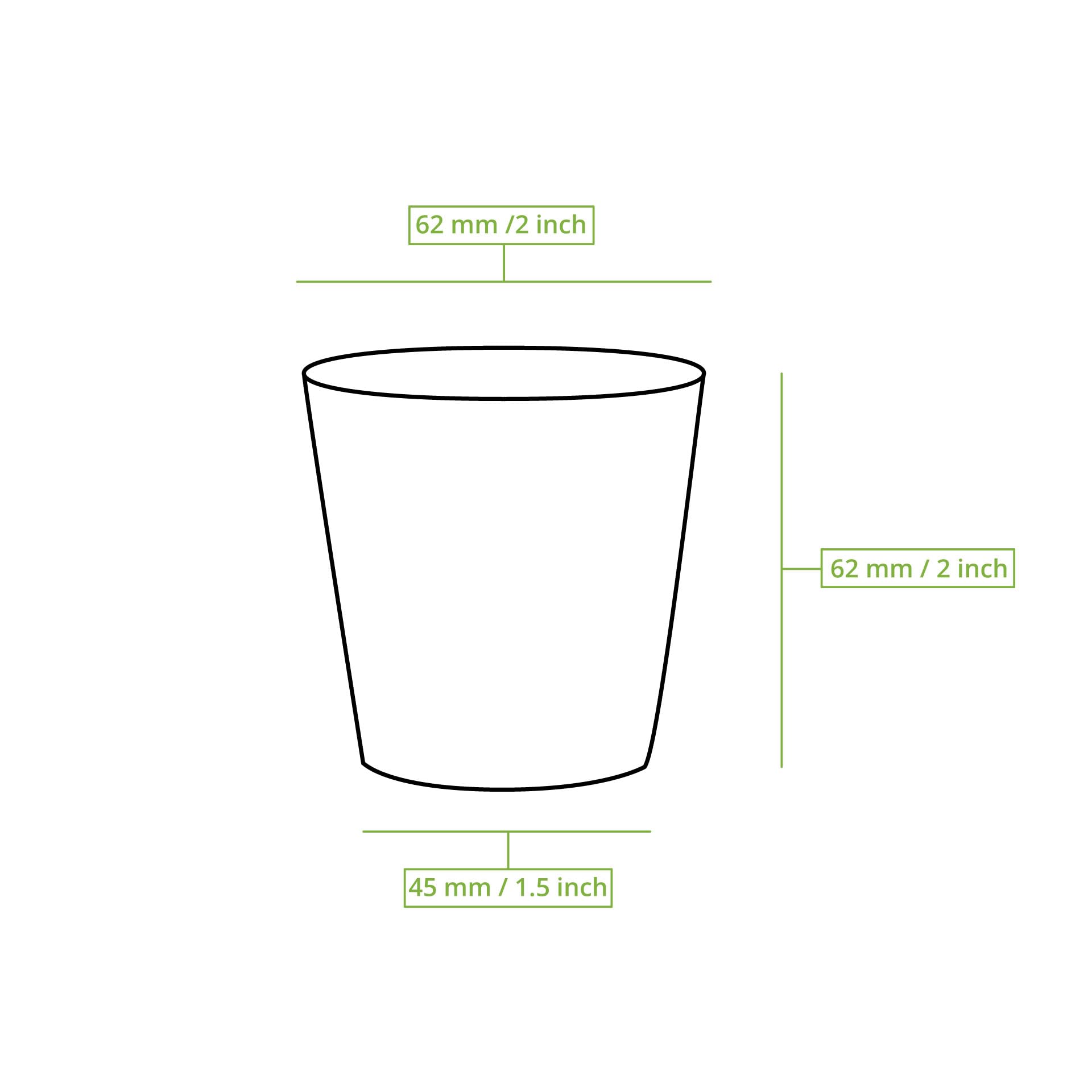 BIOZOYG 100 Stück Kaffeebecher Pappbecher 100ml / 4 oz Ø 62 mm braun - Einwegbecher plastikfrei - Becher aus nachhaltiger Forstwirtschaft - Kaffeebecher Einweg