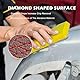 GEOGIEEW Selbstklebendes Schleifpapier Rolle, Diamant Form Selbstklebendes Sandpapier, 70 mm x 10 m | Grit 240 | Schleifblöcke für Holzbearbeitung, Metall, Kunststoff, Automotive