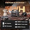 MARBERO 155Wh Solar Generator with 30W Solar Panel Portable Power Station 100W Multi-Output Built-in LED Flashlight & 6.5ft Cable Ultra Lightweight for Camping Emergency Blackout #1
