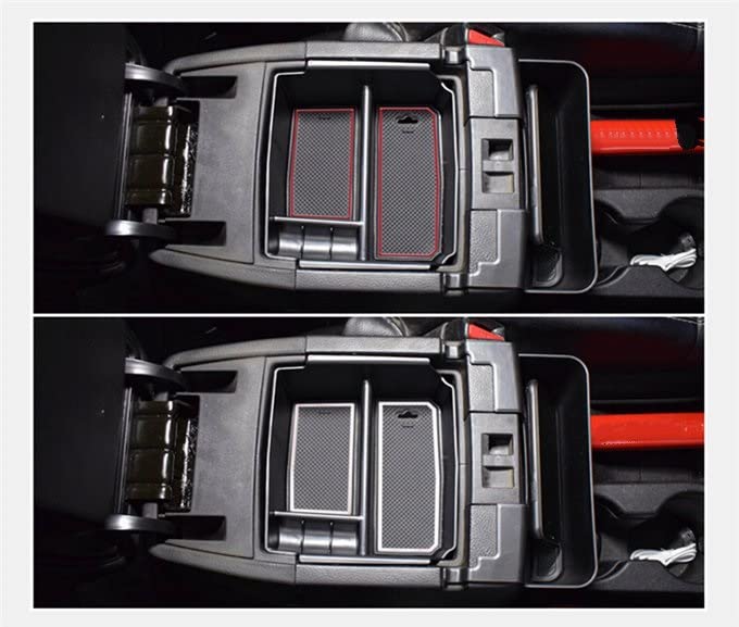 Parti Retrofit Auto Per Jeep Per Wrangler JK JKU 2011-2017 Scatola Di Immagazzinaggio Auto Bracciolo Centrale ABS Scatola Di Immagazzinaggio Organizer Accessori Accessori Auto (Colore : Rosso