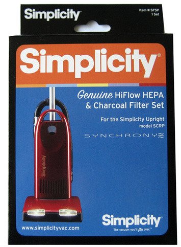 Simplicity #SF5P Synchrony Premium HEPA & Electrostatic/Charcoal Filter Set for Model SCRP