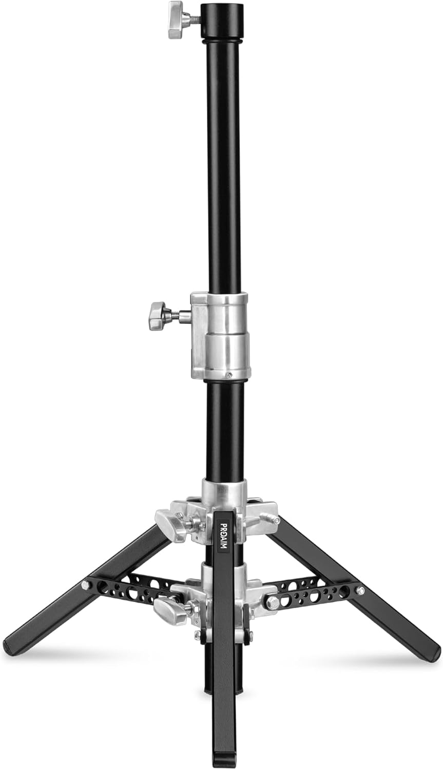 PROAIM 38” Camera Slider Stand with 1-1/8" Junior Receiver, 20” Min Height. 36.3 kg/80lb Payload. Support Stand for Slider Dollies & Low-Angle Shots(P-SLSD-02)