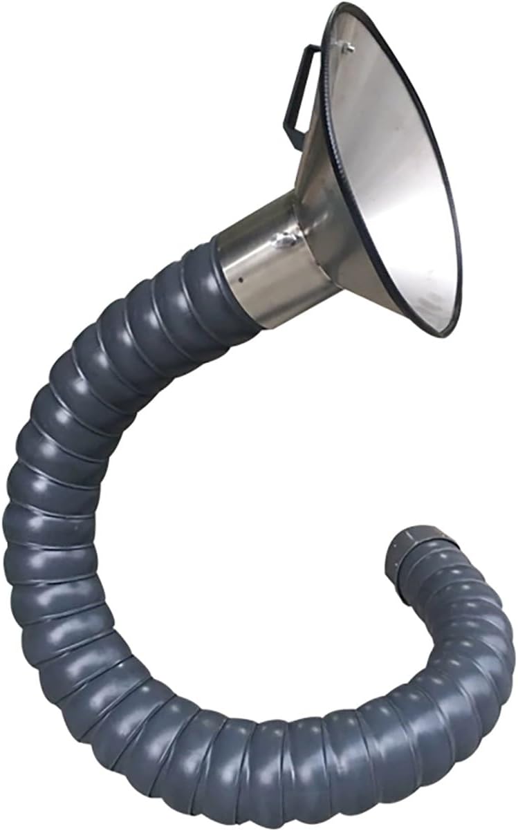 Welding Fume Extractor, Adjustable Industrial Fume Extraction Arm with Flexible Duct for Workshop Ventilation/Welding(75x225mm x 70.9in)