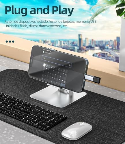 Adaptador OTG Audio USB C Hembra a Lightning Macho(2pack)para Apple iPhone14 Adapter para iPad Tipo C Jack Cable Datos Conector Auriculares Adaptadores Type C Tarjeta Lector Teclado Cámara Convertidor - imagen 4