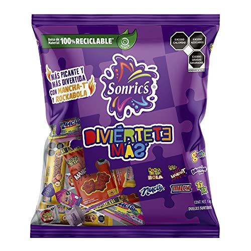 Bolsas Dulces, Kitchen SONRICS Dulce Surtido Diviertete Más 1kg, 1 unidad, 1