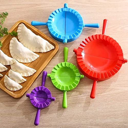 Empanada Maker Dough Mold Set/4Pcs/Handheld Cake Press,Mini Pie Press,Meatcake Cutter,Pastry Press, Kitchen Tool For Dumplings, Kitchen Utensils, Dough Press Plastic, Large Mold To Make Dumplings #TOP3