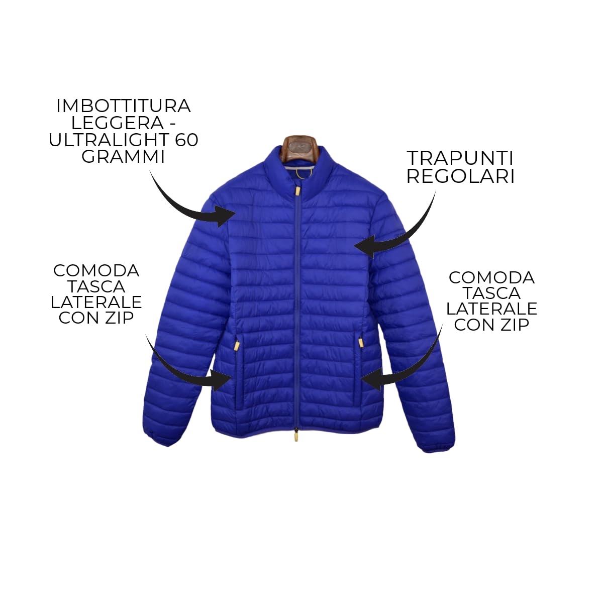 GIUBBOTTO UOMO PRIMAVERILE - PIUMINO UOMO LEGGERO ULTRALIGHT - ESTIVO - 60 GRAMMI - GIACCA PRIMAVERILE