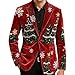 Christmas Blazer for Men Vintage Corduroy, Suit Jacket Slim Fit Fashion Casual Sport Coat, with Pockets (#B,3X-Large)