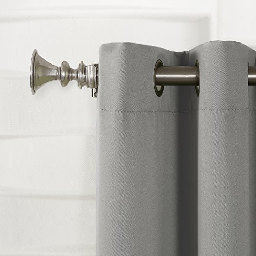 Sun Zero Easton Energy Saving Blackout Grommet Curtain Panel, 40" x 84", Gray, Grey, W 40" x L 84" (1 Panels) - Image 2