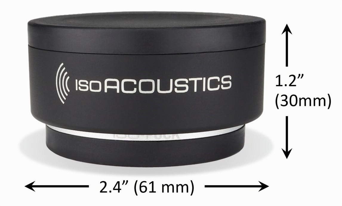 IsoAcoustics Iso-Puck-Serie mit akustischen Isolatoren Iso-Puck, 9 kg max./Stück, 2 STK.