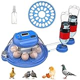 8-33 Egg Incubators for Chickens, Egg Candler, Automatic Egg Turner, Automatic Water Adding, Farm Po