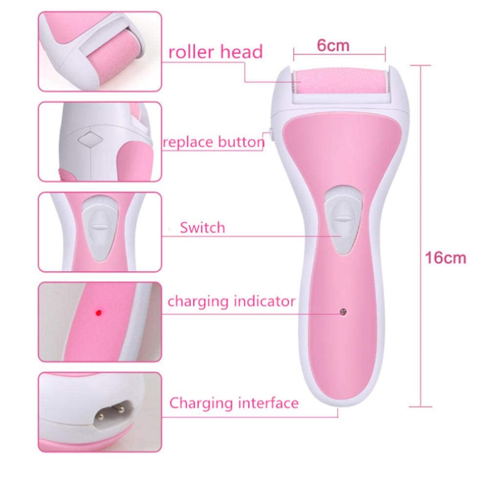 Lima per Piedi elettrica Ricaricabile per rimozione del callo del Piede Lima per Piedi elettrica Strumento per la Cura di Pedicure per la Cura dei Piedi Spina USB