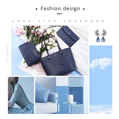 Image of LOVEVOOK Handbags for Women Shoulder Bags Tote Satchel Hobo 3pcs Purse Set
