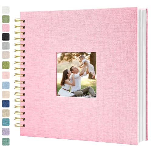 10 x 10 Inch Scrapbook Photo Album Linen Cover Hardcover Kraft Memory Book