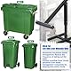 Manuelle Müllpresse, Müllverdichter für den Straßenrand mit verstellbarem Griff, Müllpresse für 60L-240LMülleimer mit Rädern, geeignet für Zuhause,Garten, Restaurant und Büro