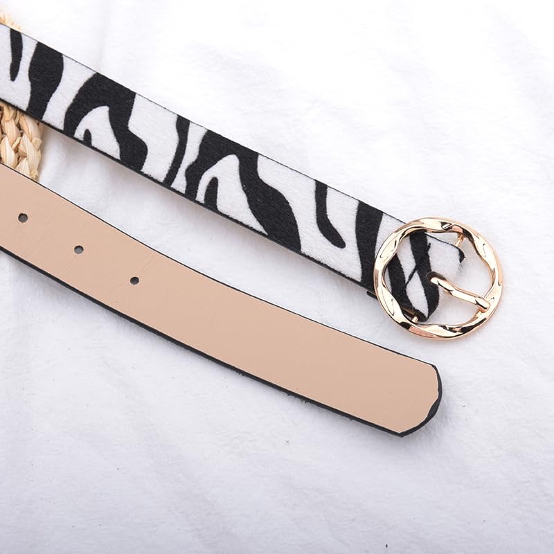 Zebra Leopard Print Waist Belt for Women - Wide Leopard Zebra Belt for Pants & Jeans3