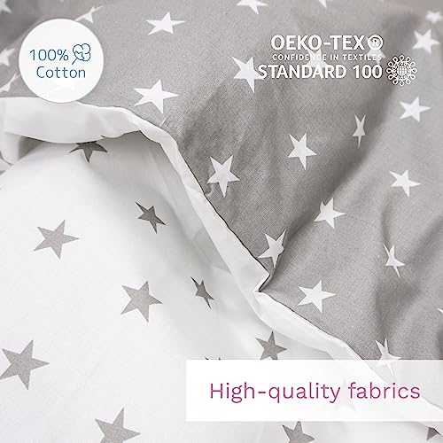 2-teiliges Baby Kinder Bettbezug 80 x 70 cm mit Kopfkissenbezug - Muster 21