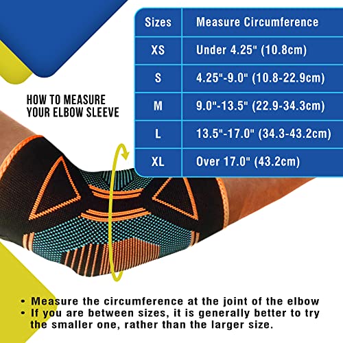Zofics Elbow Brace For Tendonitis And Tennis Elbow Pack Of 2 - Elbow Compression Sleeve And Tennis Elbow Brace For Men And Women Perfect Support Fast Recovery For Tendonitis, Tennis Elbow, Arthritis (Extra Large) #TOP5