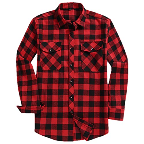 Chemise homme carreaux flanelle Xmc102 confection haut de gamme taille S