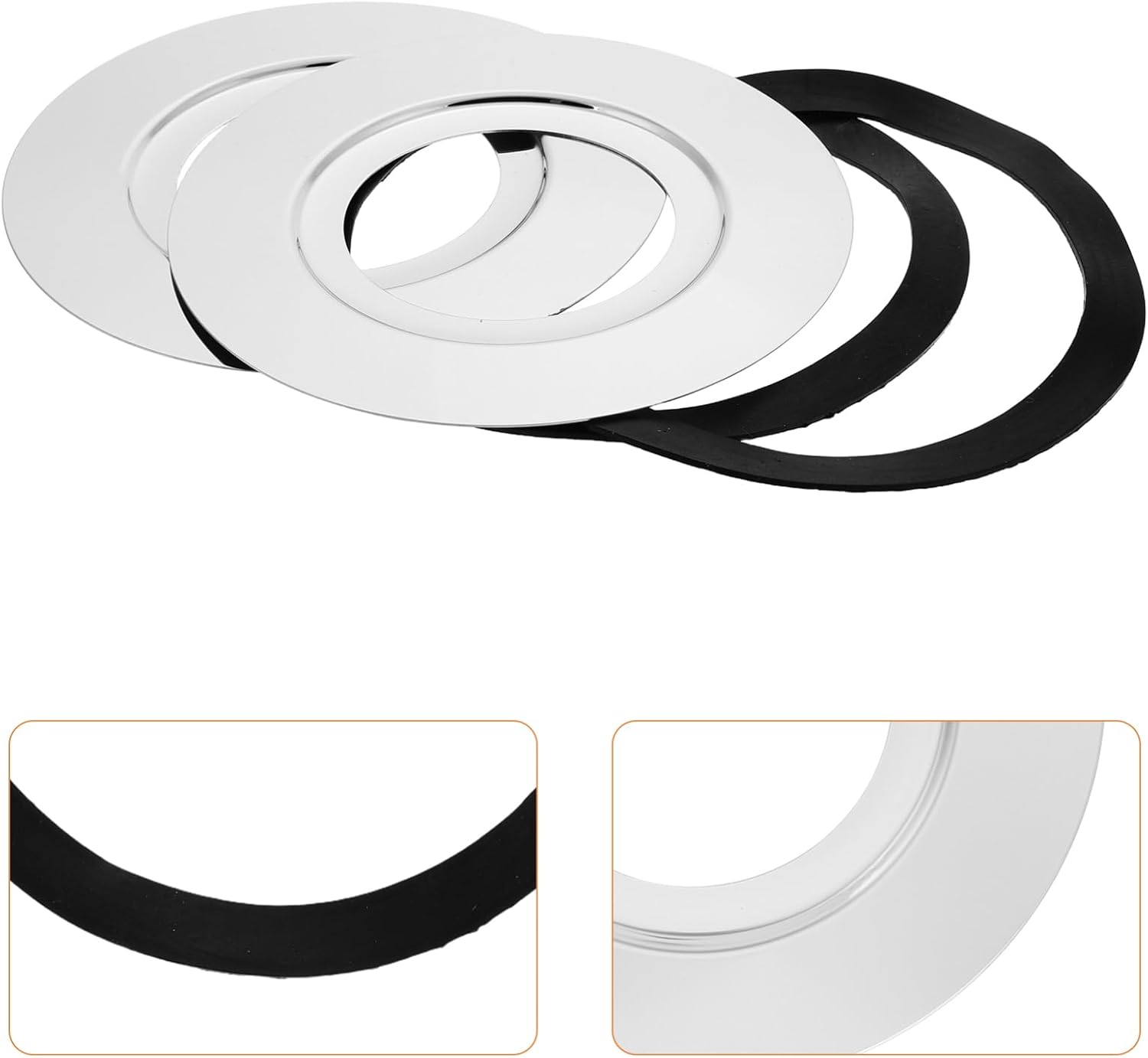 2sets Kitchen Sink Garbage Disposal Accessories Drain Strainer Stopper Fit Construction for Smooth Drainage Compact Design for Easy Storage