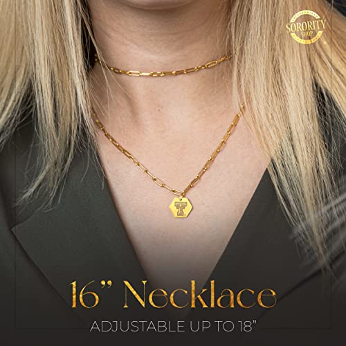 Sorority Shop Texas Tech University Paperclip Necklace - Paperclip Chain Necklace for Women, 18K Gold Paperclip Chain Necklace, Perfect University Gift, Tarnish-Proof2