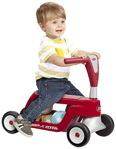 Radio Flyer 615S Scoot 2 Scooter, Toddler Scooter Or Ride On, For Kids Ages 1–4 Years, Red Ride On Toy thumb #2