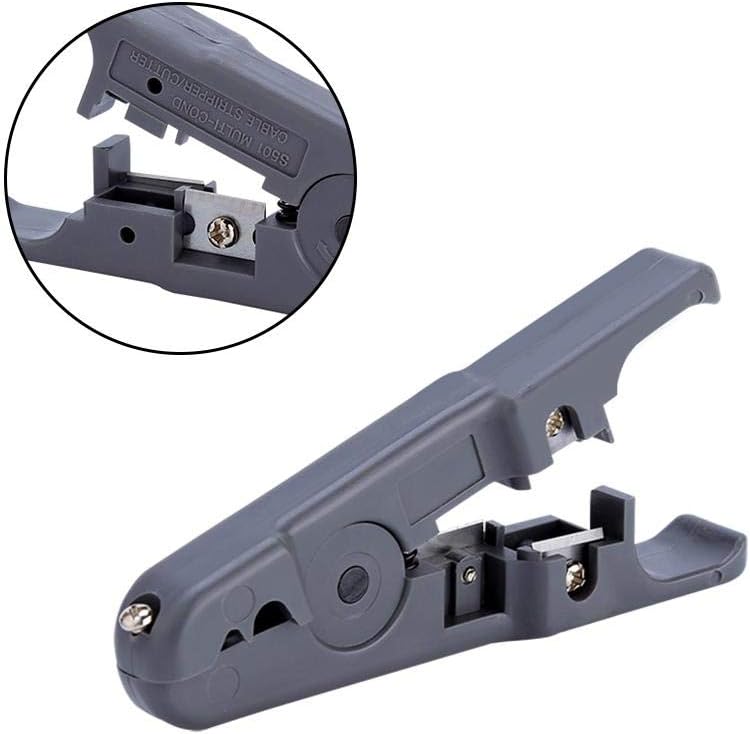 Cable Wire Stripper Cutter Wire Stripping tool for Round, Flat cable UTP &, flat wire, stranded wire, multi conductor cable, and irregular out shape cable form