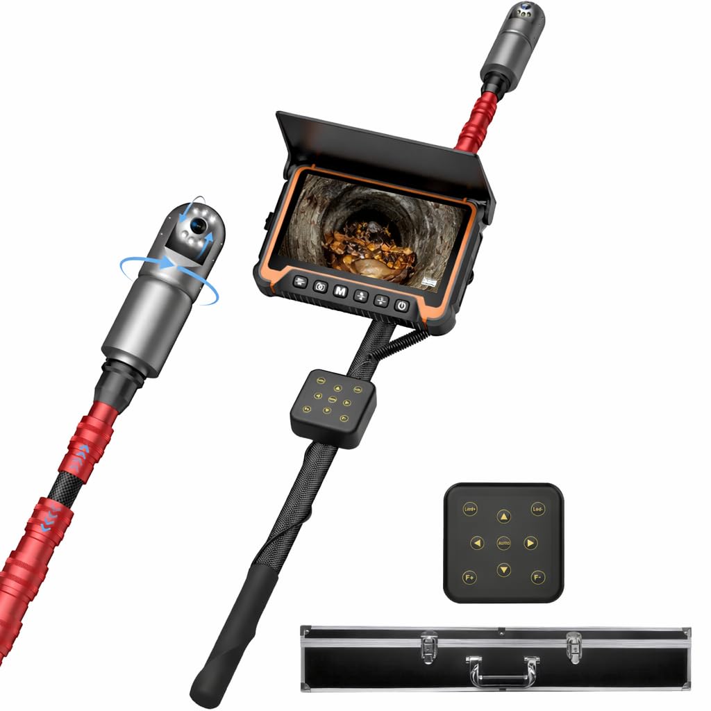 Telescopic Pole Inspection Camera, 360° View, 3 m Telescopic Pole