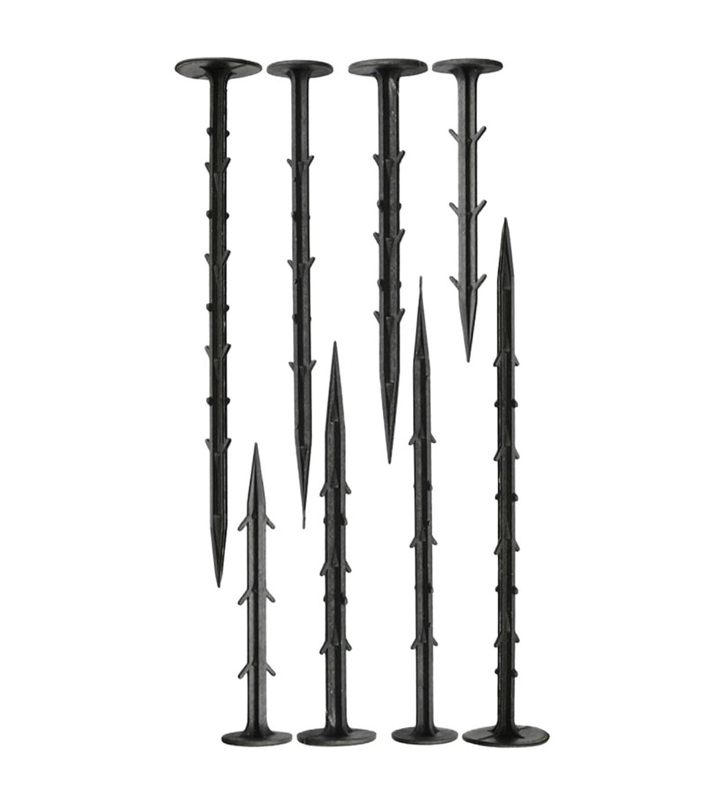 100 Pezzi di picchetti da Giardino in plastica, ancoraggi for Bordi paesaggistici for Il Fissaggio Chiodi antiruggine for Giardinaggio, Terra per Fissaggio(25cm)