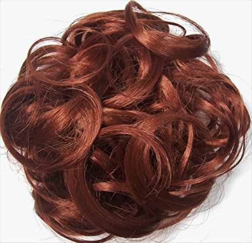 KATIE 7 inch Pony Fastener Hair Scrunchie by Mona Lisa - 130 Copper Red