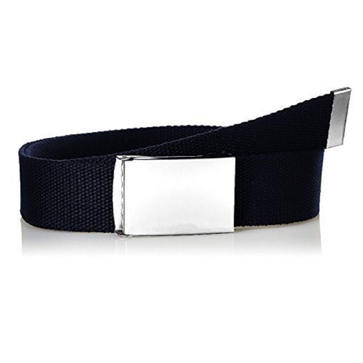 Trimming Shop Women's Fabric Strap Waist Webbing Belt For Jeans Dress 130 CM Navy blue