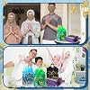 Locmeo 16 Pcs Eid Mubarak Gift Bags with Tissue Paper Ramadan Goodies Bags with Handles Reusable Multifunctional Non Woven Eid Gift Bags for Muslim Party Favor Treat Gift Wrapping Decoration Supplies