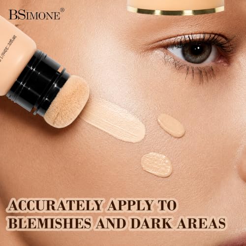 Image of Foundation Liquid Concealer Long-Lasting Non-Smudge, Moisturizing Foundation Waterproof Sweat-Proof Dry Skin Non-Caking, Compact Portable, Travel Outdoor Makeup Touch-Up, Suitable for Summer Sweaty, 30ml FAIR