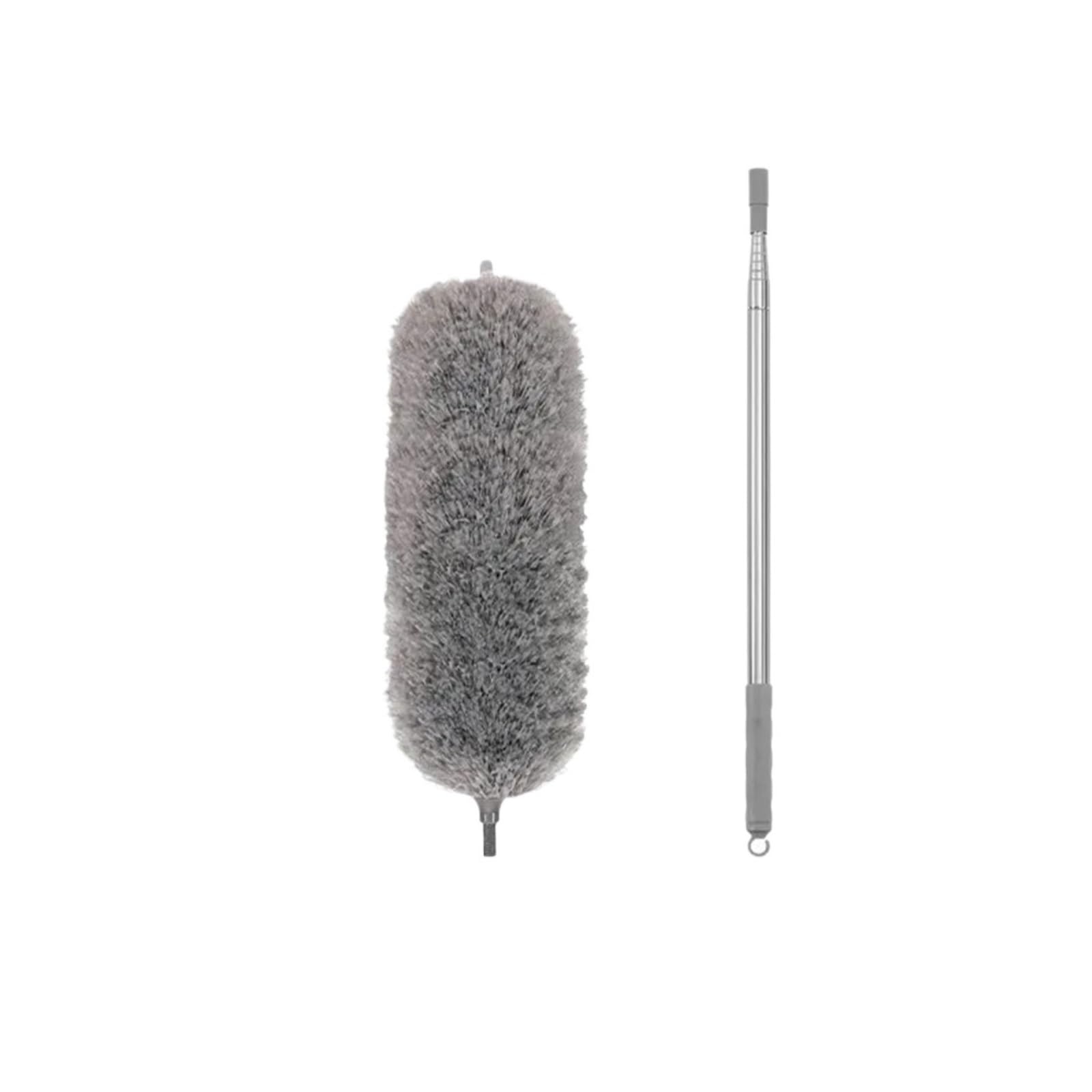 Dusters for Cleaning Household Telescopic Microfiber Gap Duster Long Handle Mop Car Furniture Clean Tool(Grey-280CM)