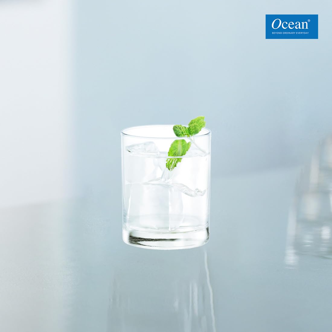 Ocean Rock Glass Set, 285ml, Set of 6, Clear - Image 5 thumbnail