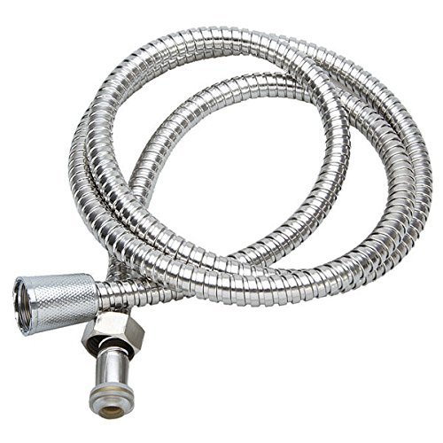 Bazaar 1.3m Flexible Stainless Steel Chrome Shower Head Bathroom Water Hose