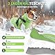 PcEoTllar Hundemantel Wasserdicht für Kleine Hunde, Hundjacke mit Geschirr für Winter, Reflektierend Hundemantel, Warm Hunde Wintermantel, Skifahren Kostüm Baumwolle Hundepullover, Grün-S