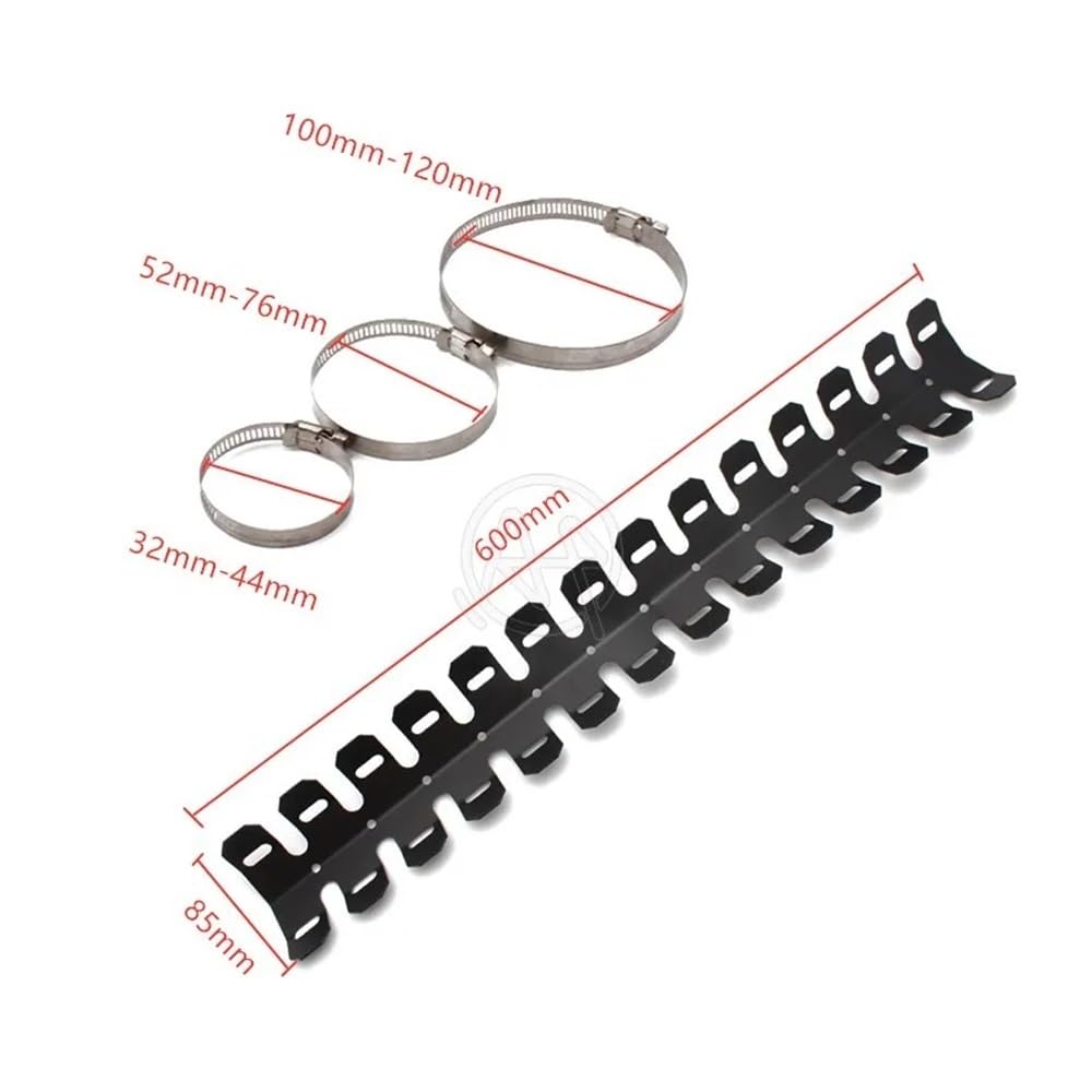Protecteur De Protection Thermique Universel pour Silencieux D'échappement De Moto De 60 Cm