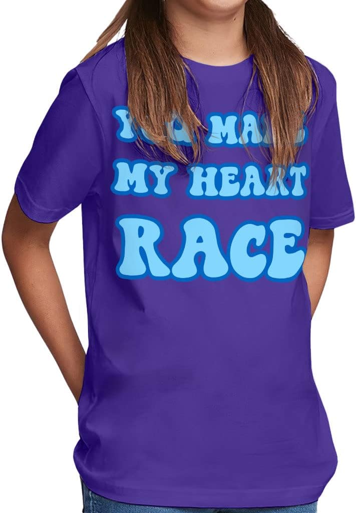 You Make My Heart Race Kids' Classic Fit T-Shirt - Unique T-Shirt - Colorful Classic Fit Tee